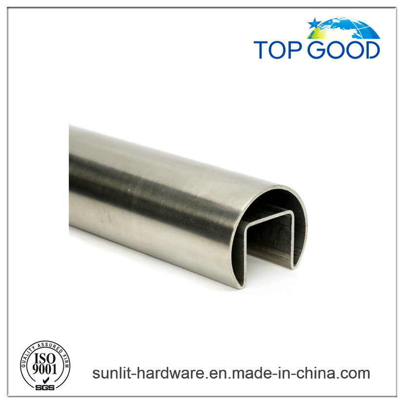 Topgood Stainless Steel Oval Channel Tube/Slot Tube for Stair (51000)