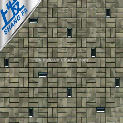 Professional Rectangle Stainless Steel Mosaic For Decoration