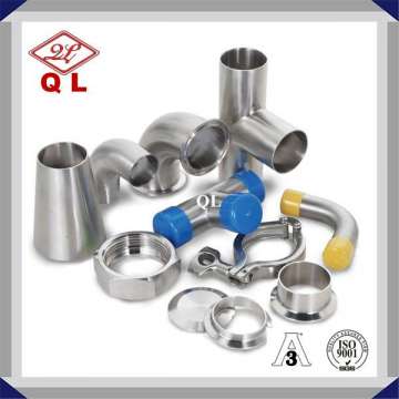 3A SMS DIN Sanitary Stainless Steel Food Grade Welded Clamped Pipe Fittings